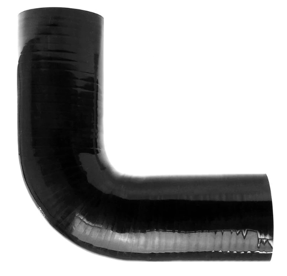 Silicone Hose 90 Degree Bend - Black ( Assortment of sizes available )