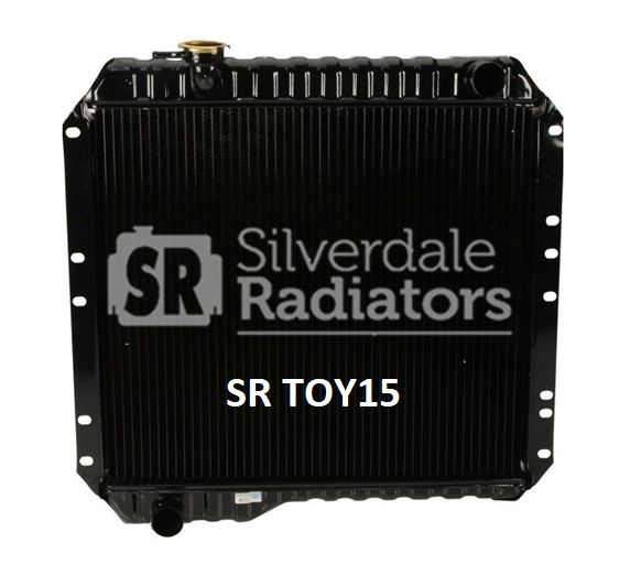 Copper 4 Core Radiator Radiator for Toyota Landcruiser BJ40 (Diesel) 4 Row Core Copper & Bras ...