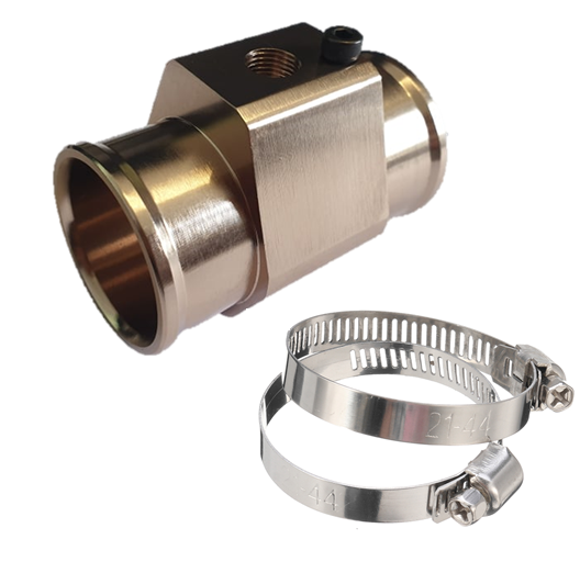 Water / Coolant Temp Sensor Gauge Adapter Kit - Titanium 30mm