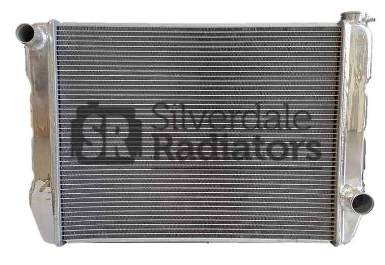 Chev Utility Radiator Pipe Universal Full Aluminium X-Flow Chev Radiator - 470mm X 795mm x 85mm ...